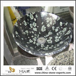 Trung Quốc Màu đen trắng Peony Marble Đối với phòng tắm Tầng Checkered Tile Và Sink