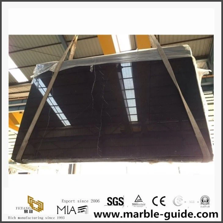 Đá cẩm thạch Trung Quốc tự nhiên Nero Marquina với gạch phòng tắm màu đen
