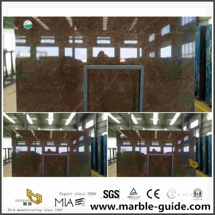 New Chinese Bronze Armani Brown Marble Slabs For Hotel Tiles With Cheap Price