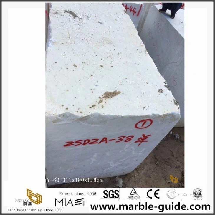  China Statuario Jade Marble Slabs blocks for sale