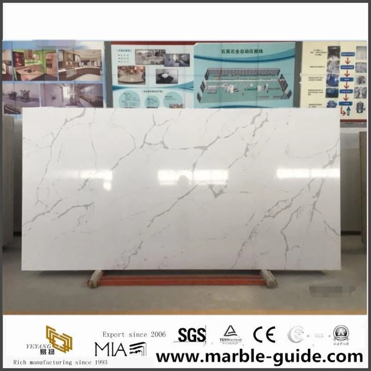 Quality Calacatta Quartz Slabs From China