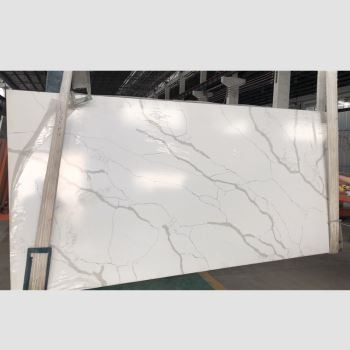 Slabs thạch anh calacatta được đánh bóng