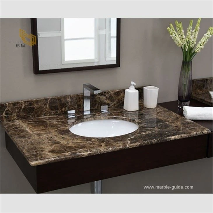 China Dark Emperador Brown Marble Countertop