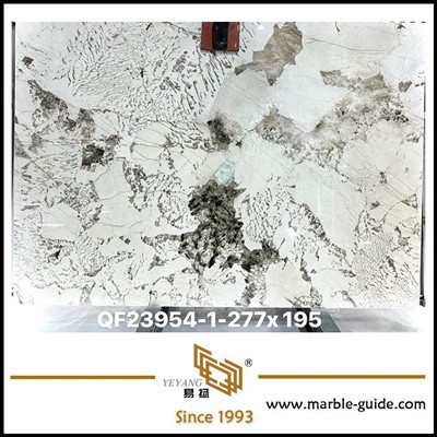 Sang trọng màu be trắng cẩm thạch cẩm thạch peacock lây lan đá với tĩnh mạch vàng